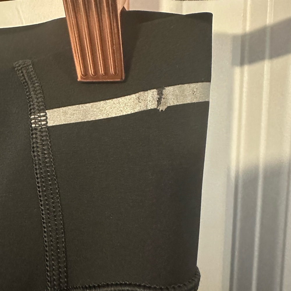 Athleta Black Athletic Skort with Silver Waistband Detail - Picture 7 of 7